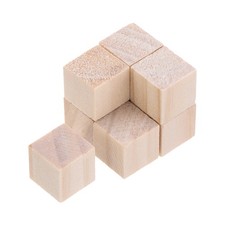180pcs Wood Blocks, 1/2"x1/2"x1/2" Square Unfinished Wood Cube for DIY