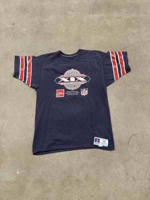 Coke Super Bowl XIX 49ers NFL Vintage 1985 Jersey T Shirt XL Coca Cola 85