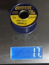 Consolidated Company Nickel Chromium Electronic Wire Bare 26 PE 100 Ft Roll Vtg 