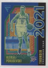 2020-21 Panini Flux Freshman Year Blue Prizm 62/99 Aleksej Pokusevski #18 0ad