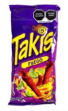 5-Pk Mexican TAKIS Fuego Tortilla Chips 200gr/7.05oz