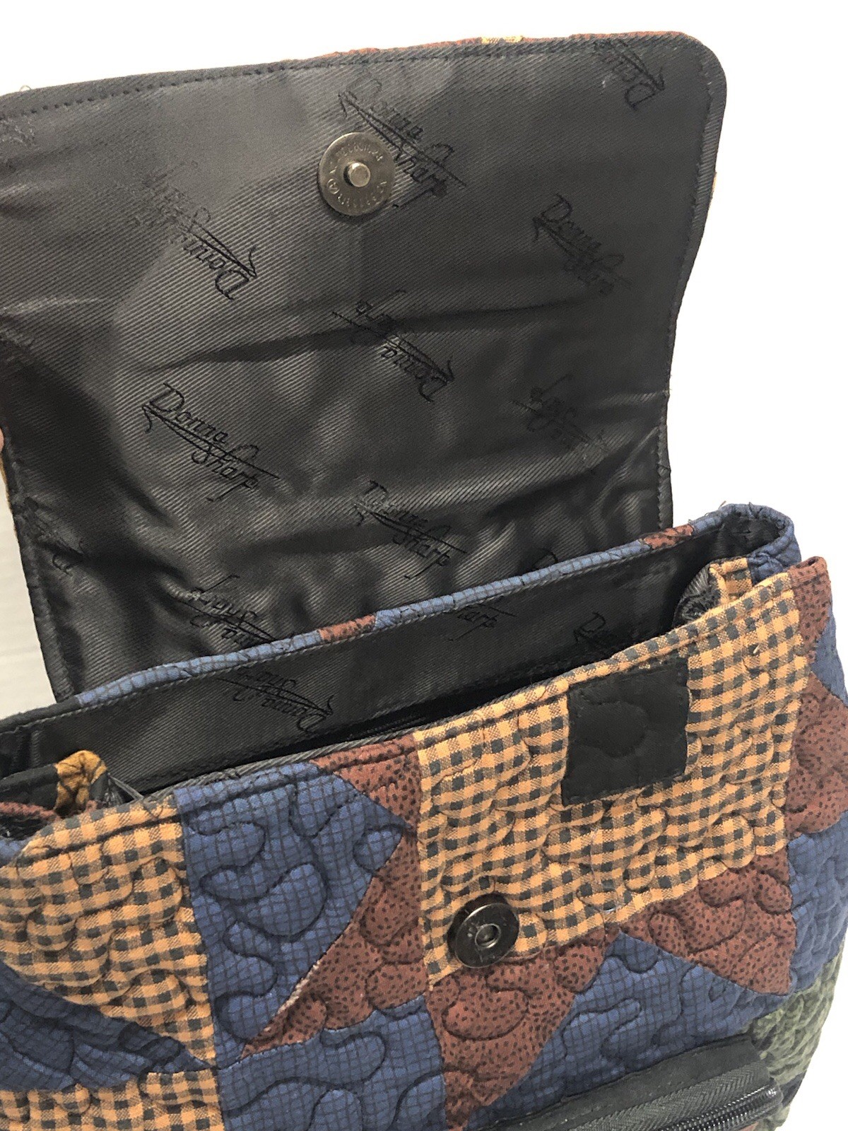 Quilted Patchwork Style Backpack/Purse Donna Sharp - image 6