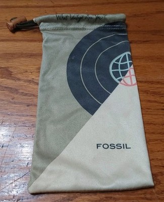 Fossil Drawstring Accessory Sunglasses Bag Soft 4x6 What Vintage Are You?