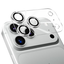 Podick Camera Film For Iphone 17 Pro, Glitter Camera Cover, 9H Tempered Glass A