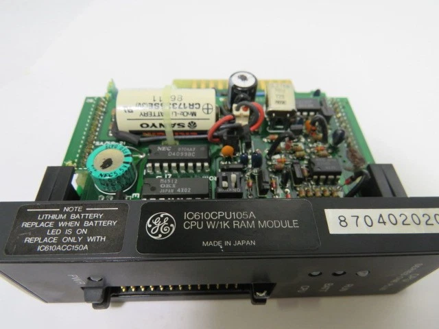 General Electric IC610CPU105A CPU w/1K Ram Module USED - Image 4 of 4