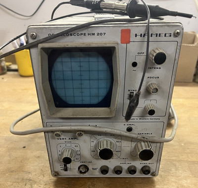 HAMEG HM 207 Oszilloskop Scope MIT Tastkopf, trockener Zustand, funktionsfähig