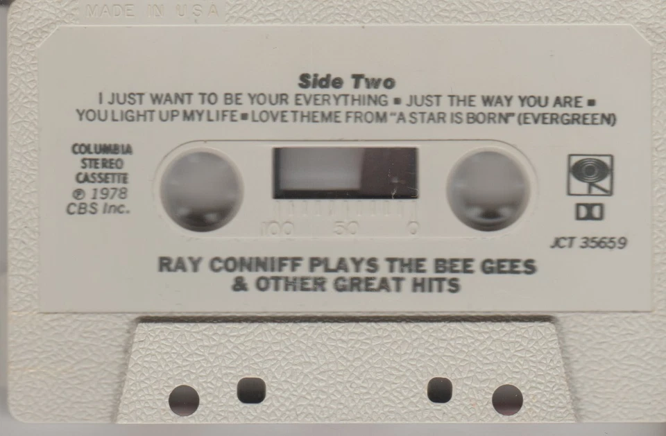 RAY CONNIFF CASSETTE TAPE: "PLAYS THE BEE GEES & OTHER GREAT HITS" 1978 - Image 3 of 4