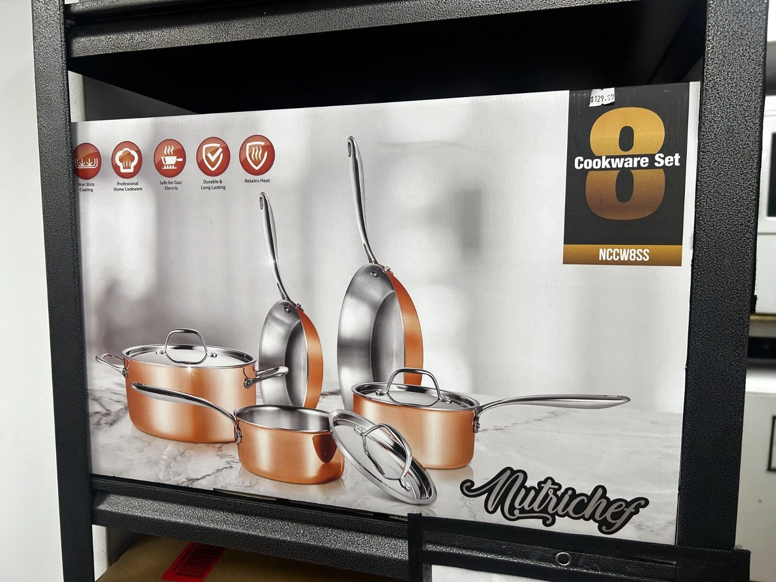 Nutrichef - Kitchenware Pots & Pans Set - Stylish Kitchen Cookware
