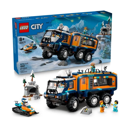 LEGO 60471 City Arctic Explorer Science Lab Truck Playset 5 Minifigures