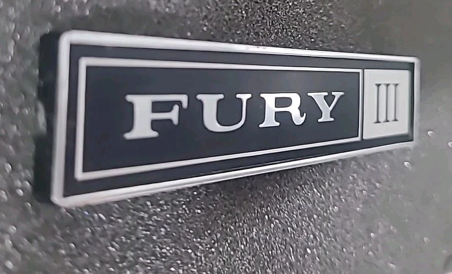 Plymouth Fury III Dash Emblem, Nameplate - MoPar #3590124 - Image 3 of 4