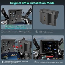W502BS  for BMW Motorcycle CarPlay & Android Auto Dual Bluetooth, 5" Waterpro