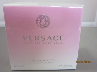 Versace Bright Crystal Eau de Toilette Perfume Spray 1.7 fl.oz. 50 ml NEW