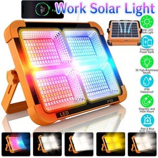 300W Rechargeable Flood Light LED Portable Work Light with Stand Camping Light