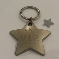 Merlin VIP Annual Pass Silver Coloured Star Keyring