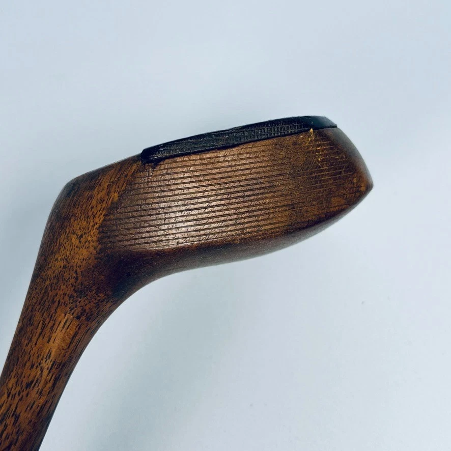 VINTAGE WOODEN HICKORY SHAFT DRIVER - S.STEWART STAMPED WEIGHT - RIGHT HAND - Image 3 of 4