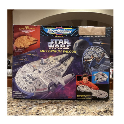 Micro Machines Star Wars Millennium Falcon Han Solo Princess Leia Vehicle