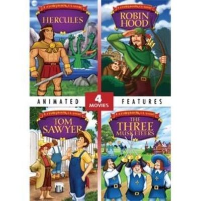 Hercules/Robin Hood/Tom Sawyer/The Three Musketeers (DVD, 2012)