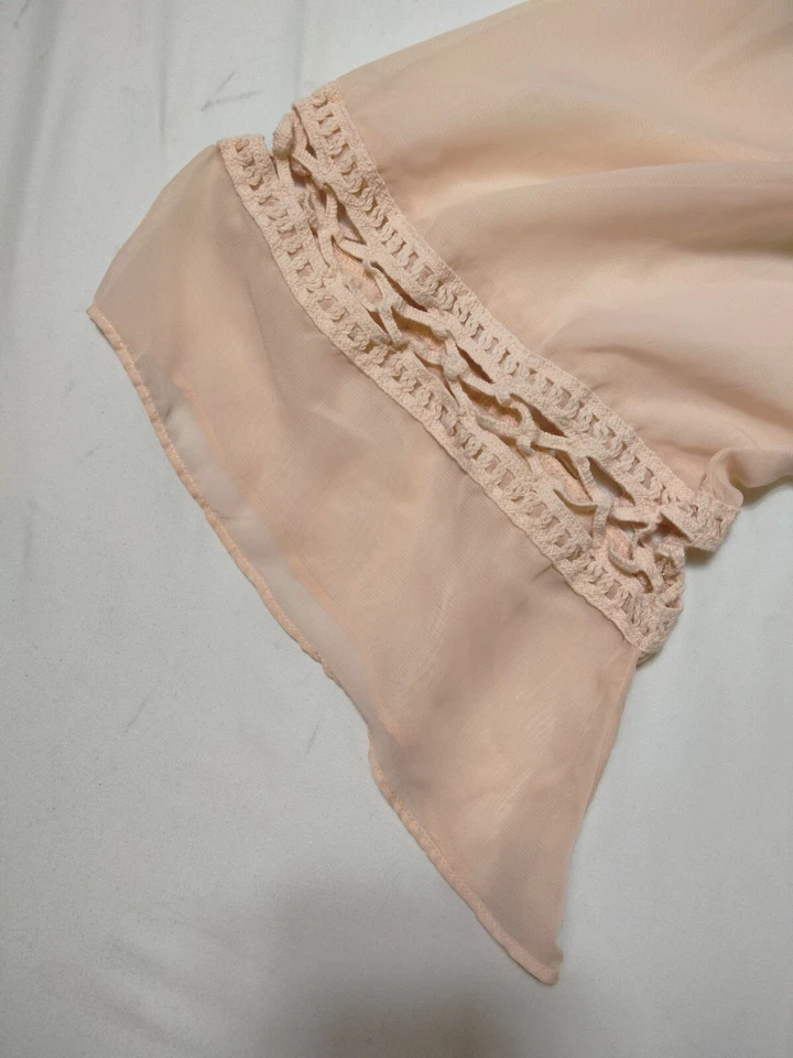 AB Studio женщин 3/4 рукав оранжевый блузка рубашка верхний женский размер M - Изображение 4 из 4