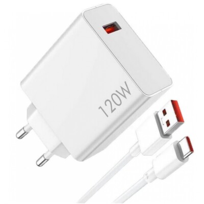 Xiaomi Hyper Charger Combo - Ladegerät - Smartphone Ladegerät - 120 Watt - weiß