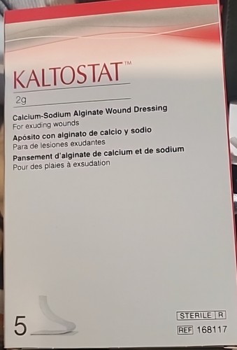 ConvaTec 168117 - Alginate Dressing Kaltostat Rope Calcium Sodium 2g Box of 5 - Picture 3 of 5