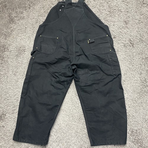 Salopette Carhartt uomo 54x27 nero denim anatra utility falegname contadino bavaglini da lavoro - Foto 24 di 24