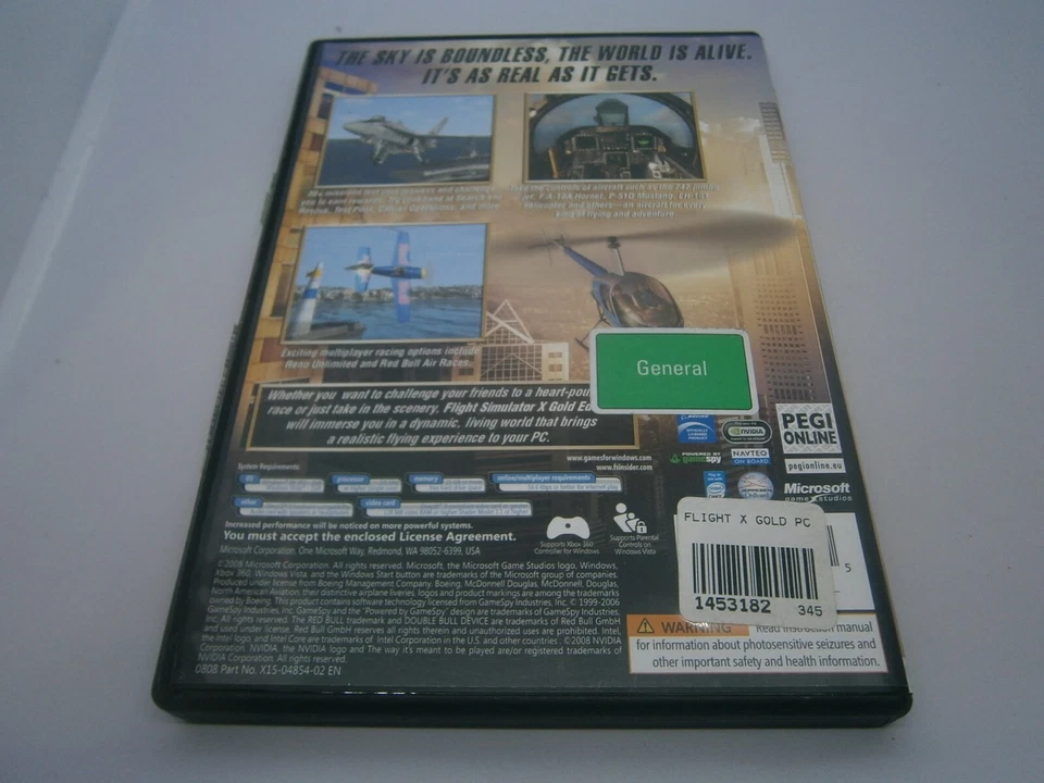 Microsoft Flight Simulator X Gold Edition Complete PC Game - DVD - FREE POST - Image 2 of 2