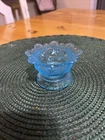 vintage blue opalescent fenton glass