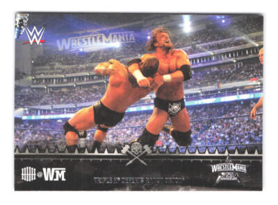 2015 Topps WWE Road to Wrestlemania Defeats Randy Orton Triple H HHH@WM 6