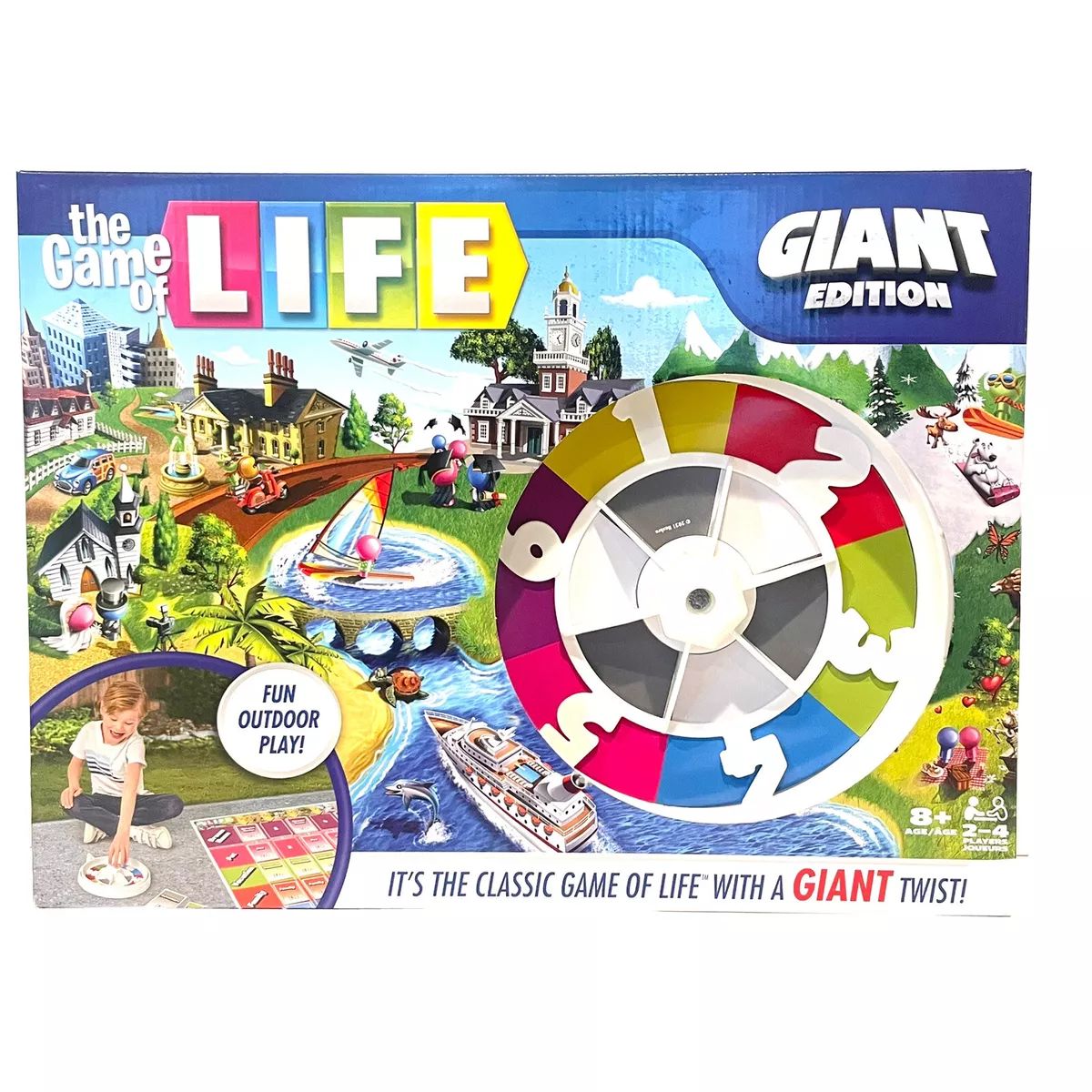 The Game of Life, Giant Edition Board Game for Kids Ages 8 and up