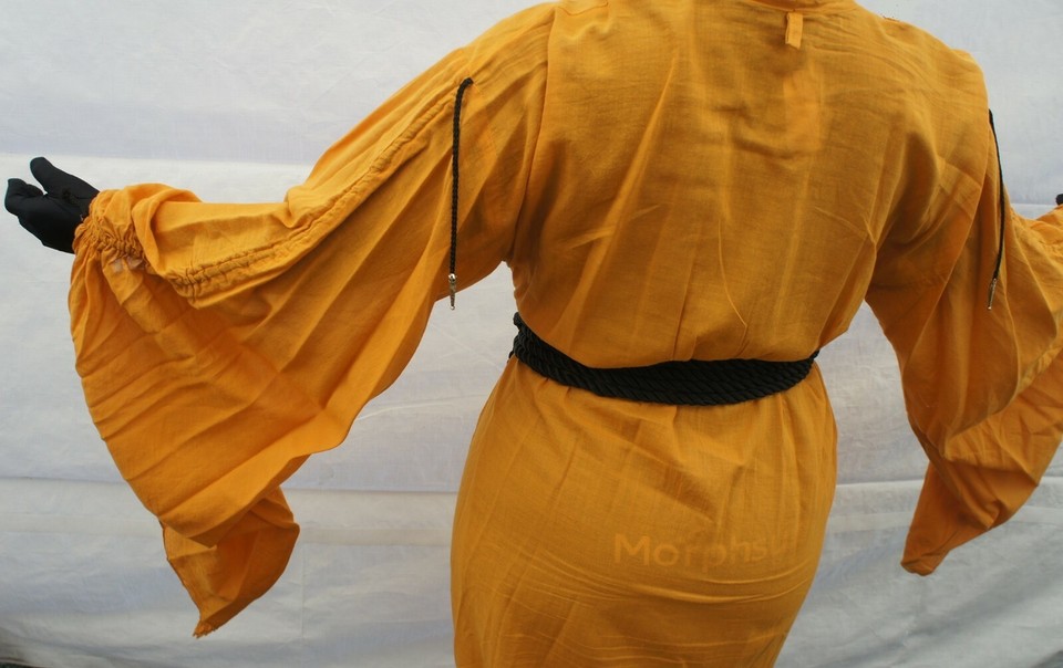 Medieval Occult Sheer Ritual Robe Halloween Witch Larp pagan Martial ...