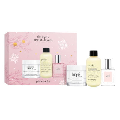 Philosophy The Icons trail Set 3 pc travel holiday set 