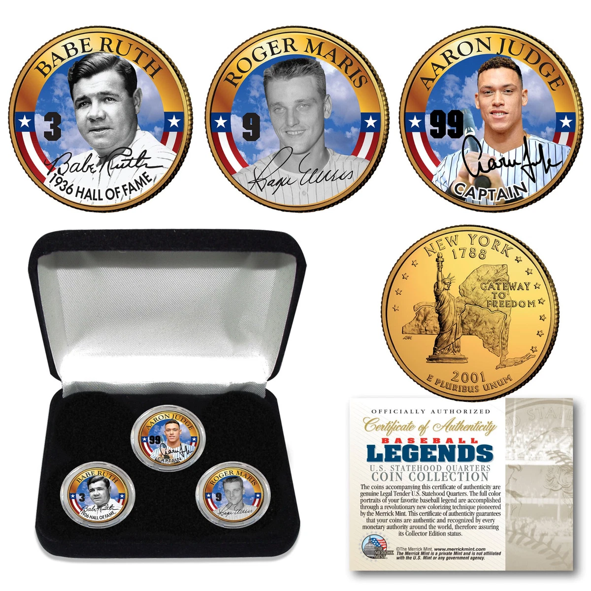 vintage JFK john f THE Kennedy YEARS 3 US COIN minted SET