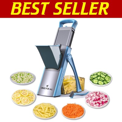 Versatile Chef Tool - Upgrade Safe Mandoline Slicer with Adjustable Thickness