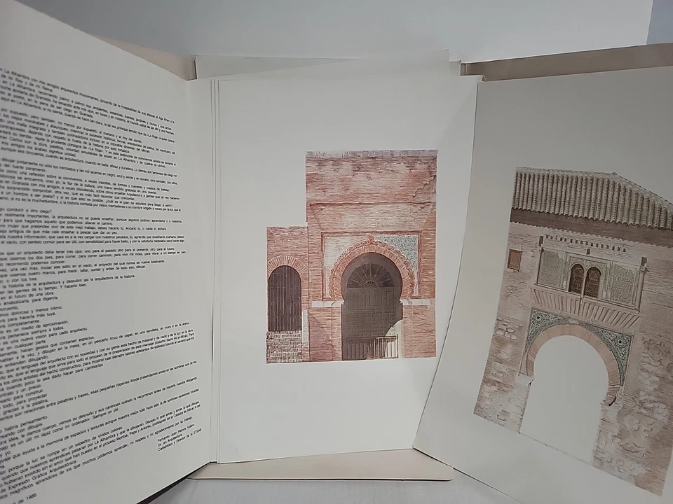 Dibujos de la Alhambra June 1986 T. G. Hostench Barcelona Architectural Drawings - Image 4 of 4