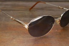 Vintage Ladies Eye Glasses Cat Almond shape Crystal Temple Beautiful design ZW