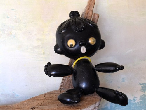 old 1960s russian toy baby girl vtg Children negro gift naked doll Afro-American - Picture 14 of 20