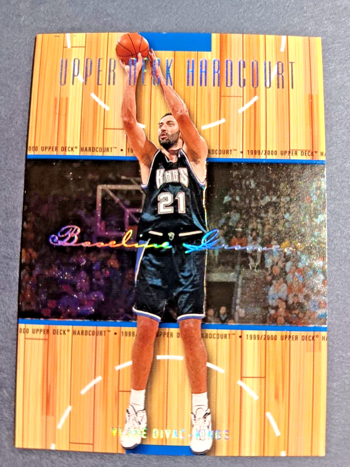 1999-00 Upper Deck Hardcourt #47 Vlade Divac Baseline Grooves /500
