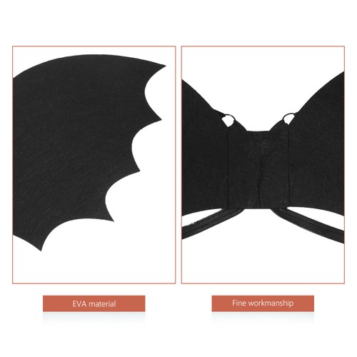 Disfraz de murciélago para niños Alas Accesorios para disfraces Halloween Vestido elegante Hombre pequeño - Imagen 7 de 12