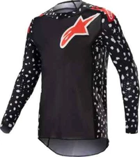 Alpinestars Supertech North Black Dirt Bike MX SXS ATV Jersey Adult Medium