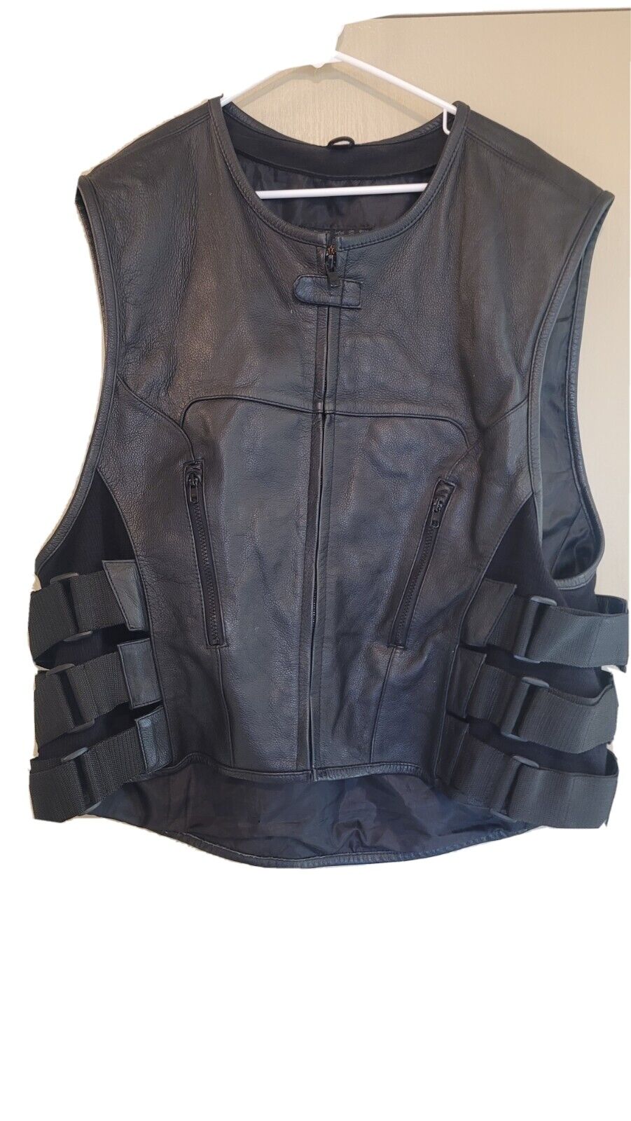 Street and Steel Leather Adjustable Vest