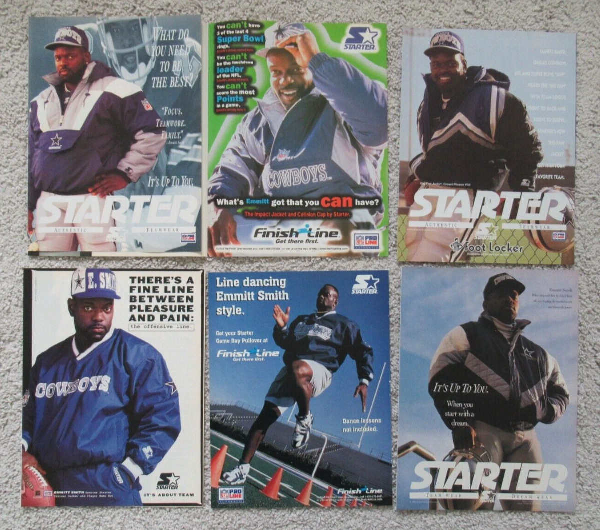 Emmitt Smith 达拉斯牛仔足球经典运动海报| eBay
