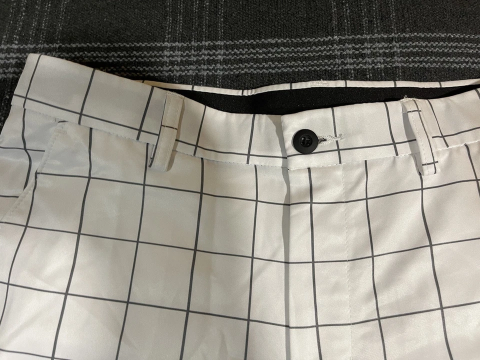 Шорты для гольфа мужские Tek Gear тканые клетчатые размер 34 плоские передние впитывающие влагу - Изображение 2 из 4