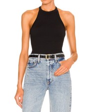 Commando NWT Studio Rib Knit Sleeveless High Neck Tank Top S/M NEW