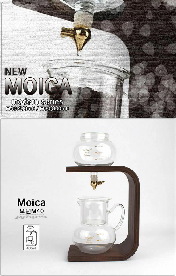 [MOICA] M40 Cafetera holandesa de goteo manual preparación en frío vidrio de 13,5 oz ⭐seguimiento⭐ Foto 3 de 4