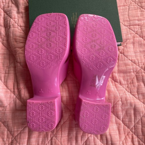 Jeffrey Campbell Pink Bubblegum Jelly Platform Slide Sandals - size 8 - EUC | eBay