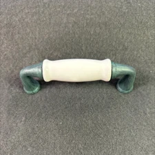 (5 Pack) 3 inch Flare Foot Pull Old Green with White Ceramic Insert