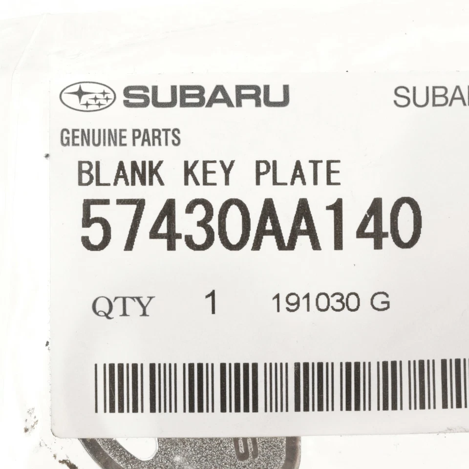 原始设备制造商 1989 - 2001 年斯巴鲁钢钥匙空白 Legacy Impreza Loyale SVX 全新 57430AA140 — 第 3/3 张图片