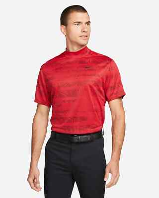 nike men's tiger woods mock neck golf polo