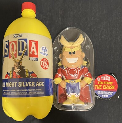 My Hero Academia All Might Silver Age Chase Funko Soda 3 Liter 1 In 1,400 GITD
