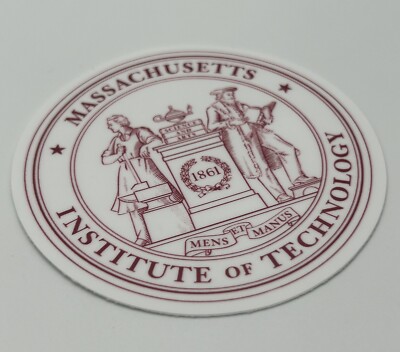 MIT Massachusetts Institute University Seal Vinyl Outdoor Indoor Laptop Sticker